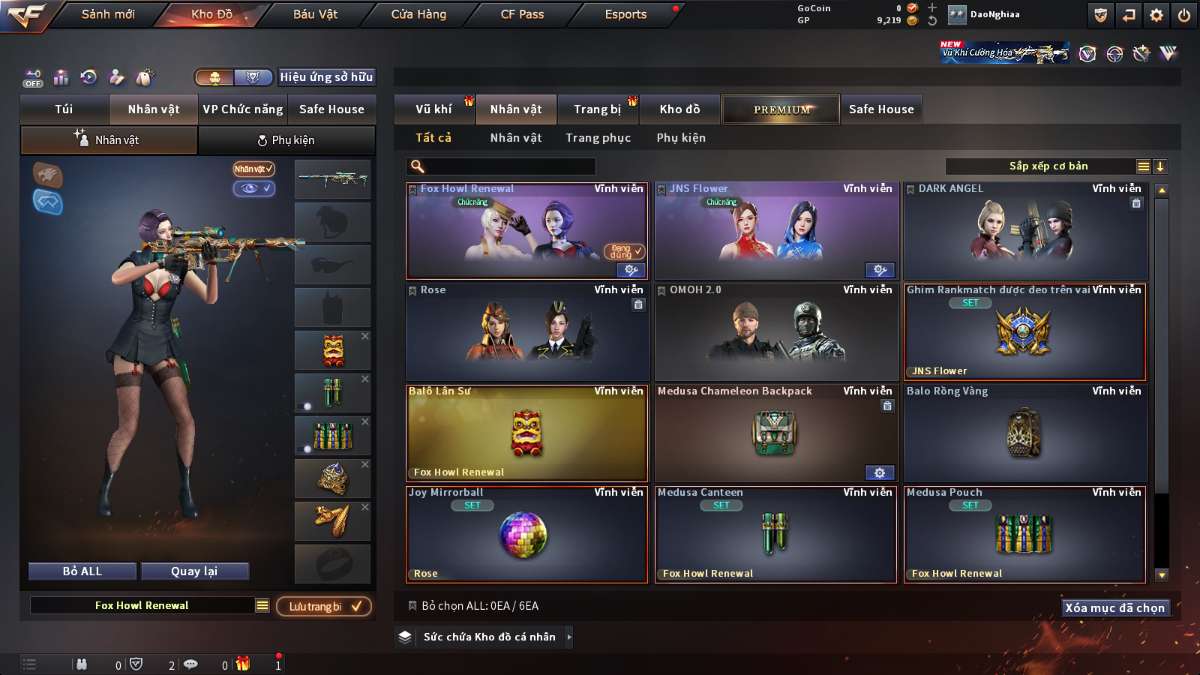 shop acc cf uy tin gia re